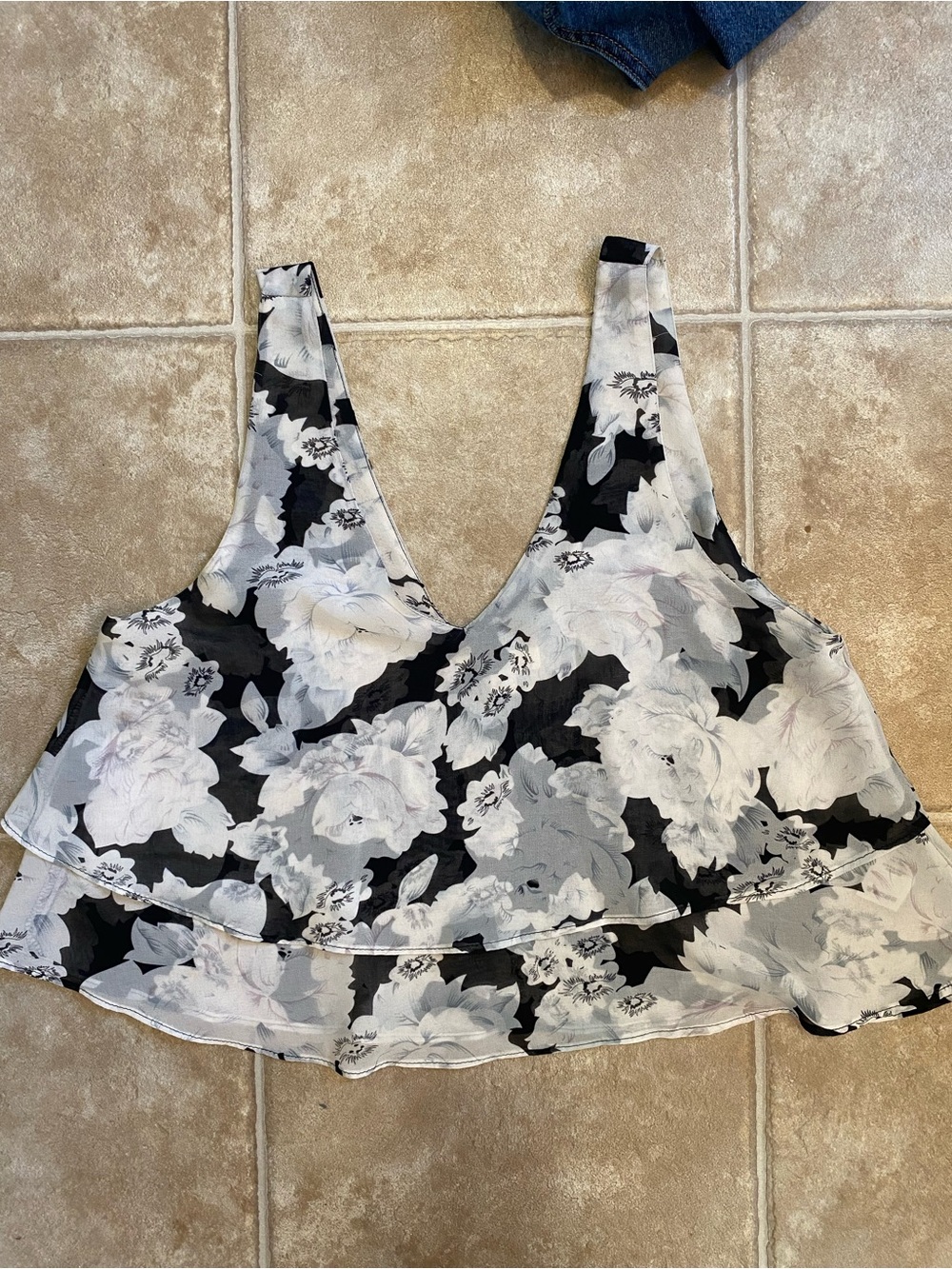 Garage Flowy Crop Top